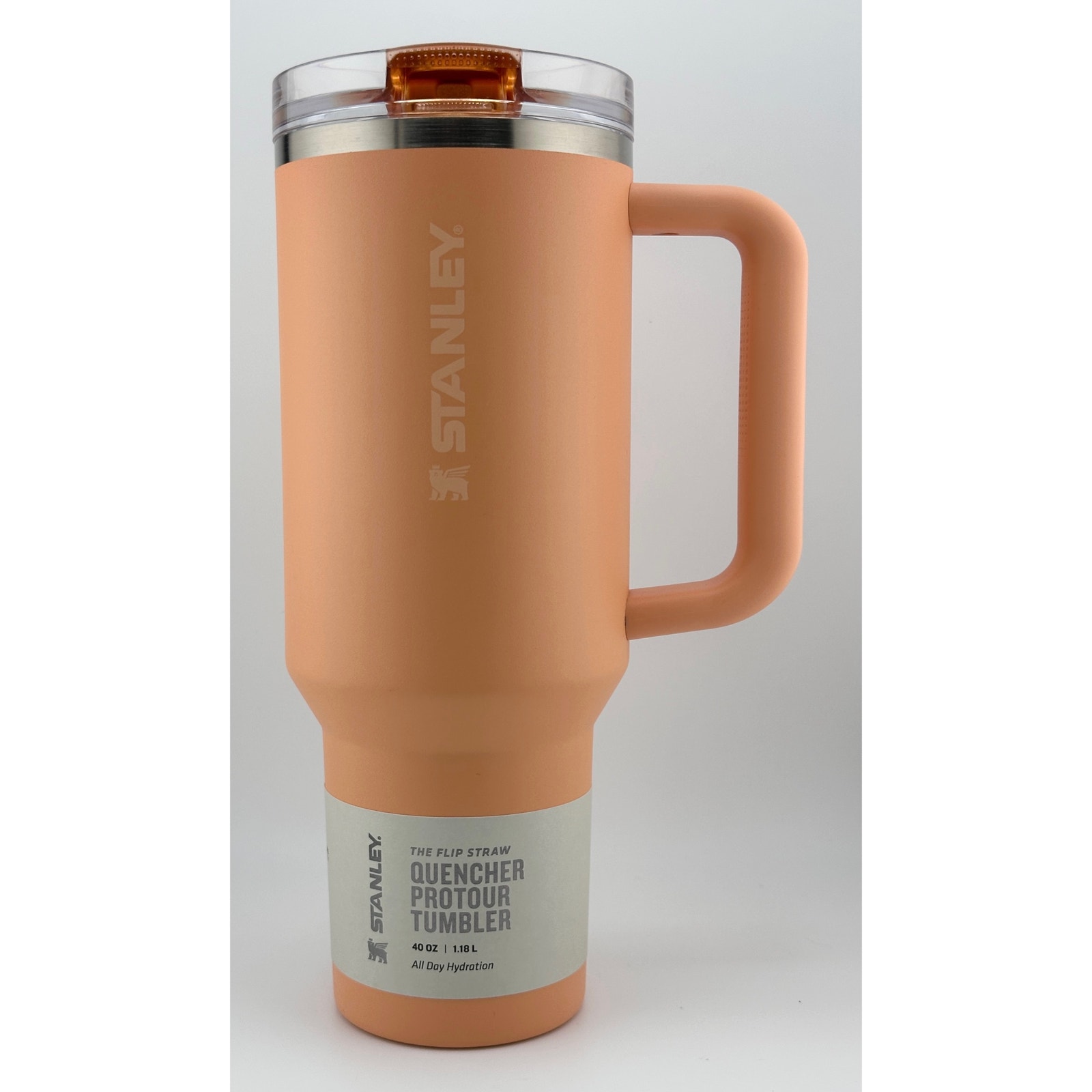 NWT LTD EDITION STANLEY The Quencher ProTour Flip Straw Tumbler, 40 OZ;APRICOT