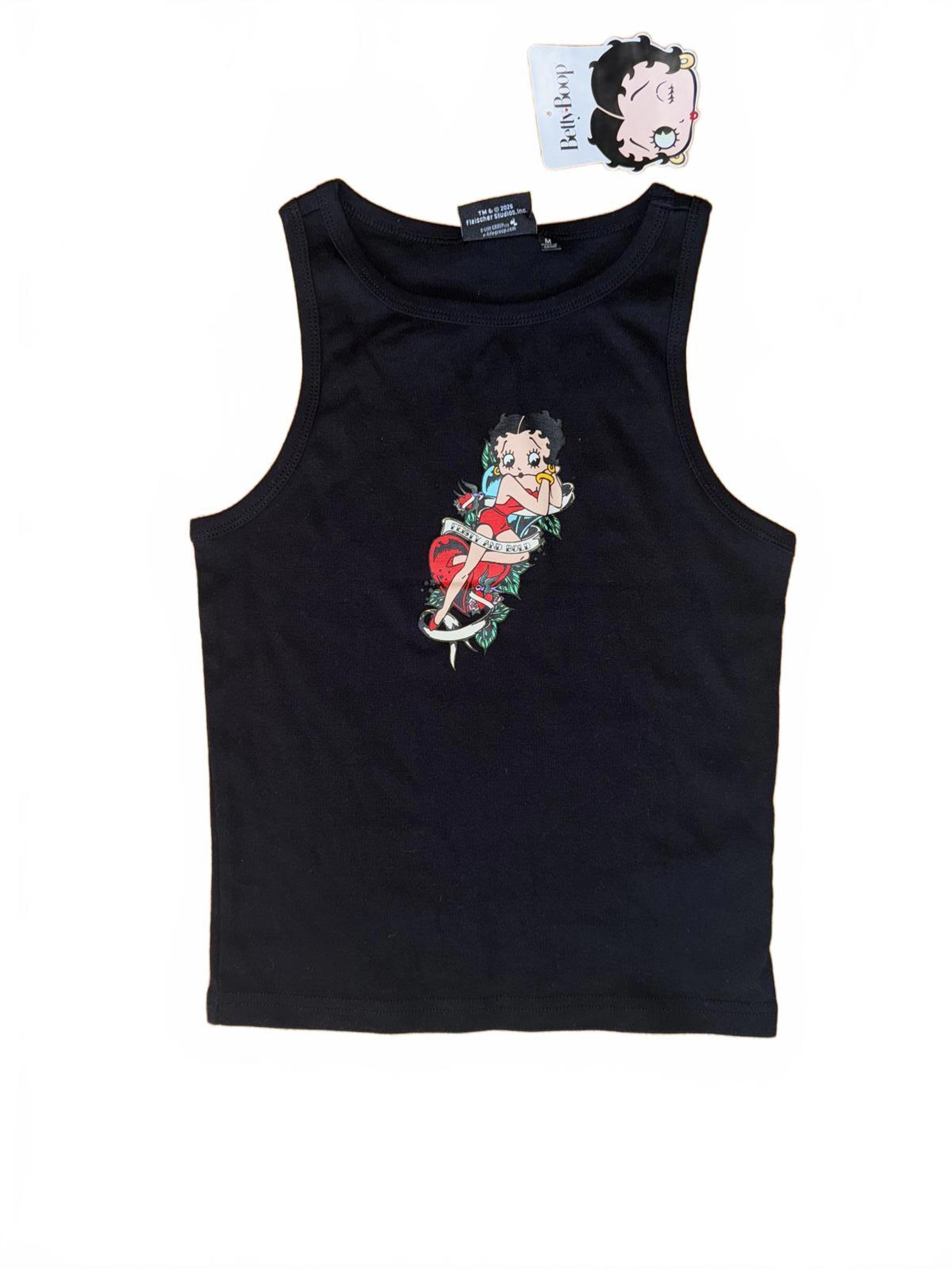 NWT Betty Boop tank top in black size medium