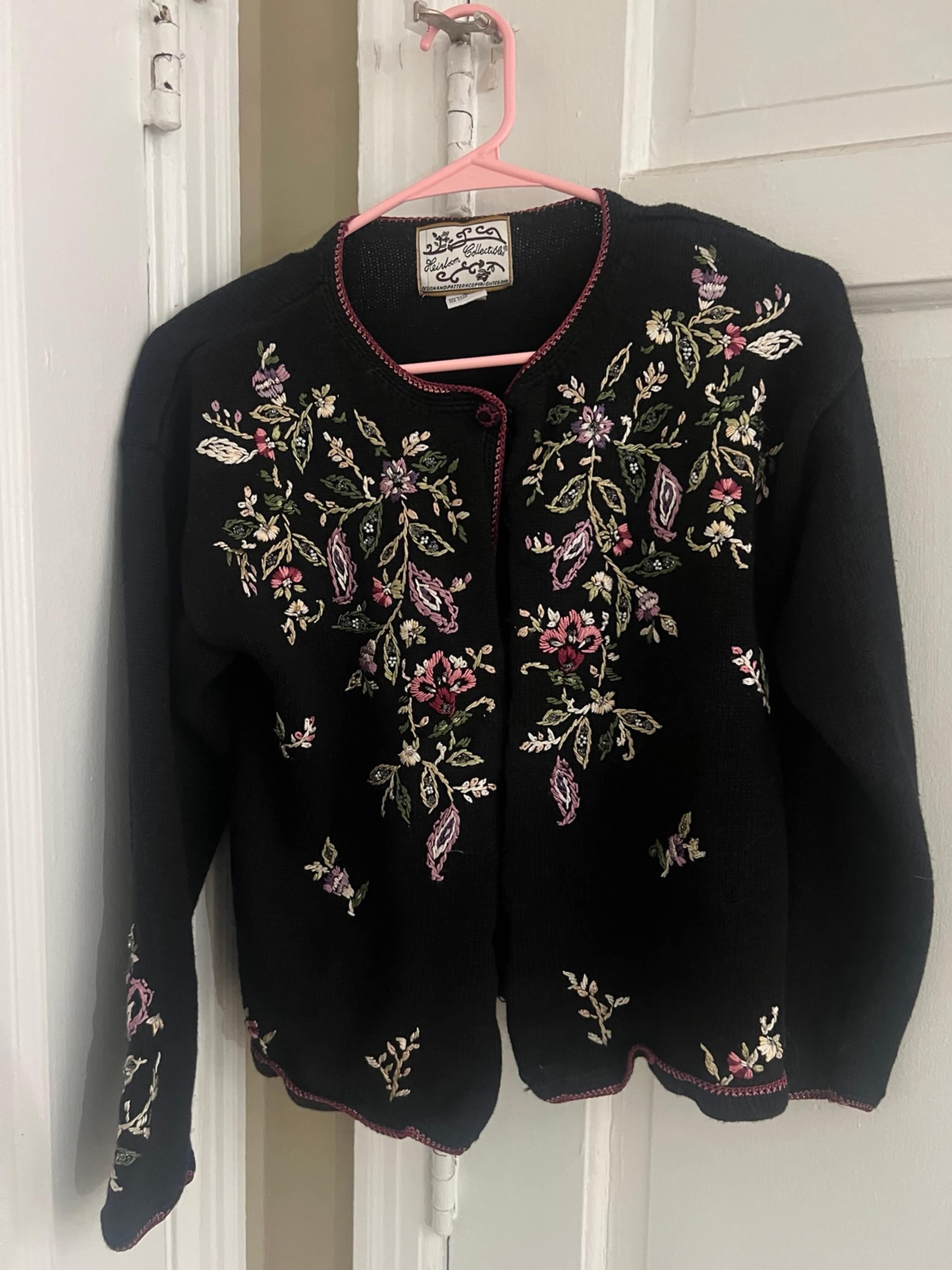 vintage embroidered Cardigan