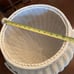 White Wicker Fish Nursery Hamper Toybox Storage Basket Porch Decor