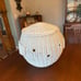 White Wicker Fish Nursery Hamper Toybox Storage Basket Porch Decor