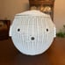 White Wicker Fish Nursery Hamper Toybox Storage Basket Porch Decor