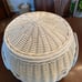 White Wicker Fish Nursery Hamper Toybox Storage Basket Porch Decor