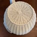 White Wicker Fish Nursery Hamper Toybox Storage Basket Porch Decor