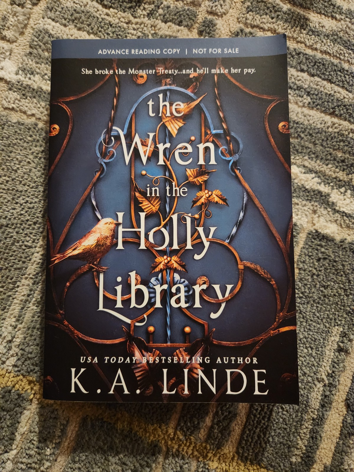The Wren in the Holly Library by K. A. Linde Advanced Reading Copy ARC