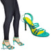 New Kurt geiger pierra vinyl strap embellished buckle stiletto heel sandals 7.5