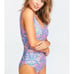 Show Me Your Mumu Mermaid Tampa Malibu Love Inns Blue Tank One Piece Swimsuit