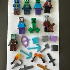 Lego minecraft minifigure lot