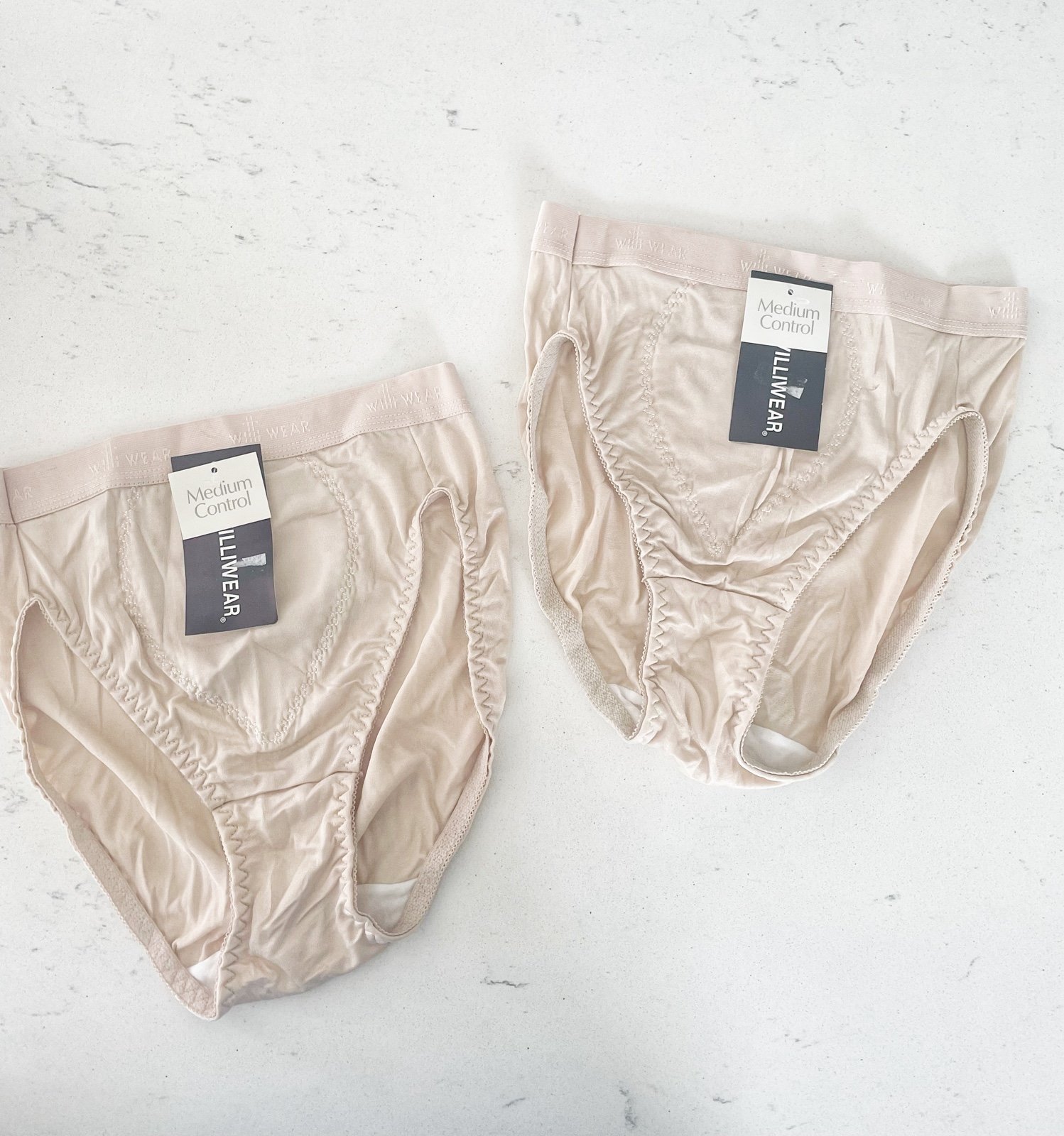 WilliWear Vintage 90s Medium Control Shapewear Gold Underwear NWT Large