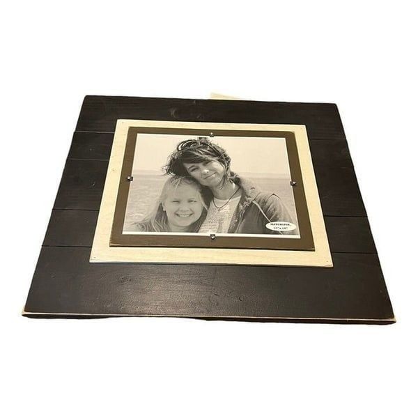 Black Wood Barnwood Large Pallet Picture Frame Fits Size 11x14 Photo Matchstix