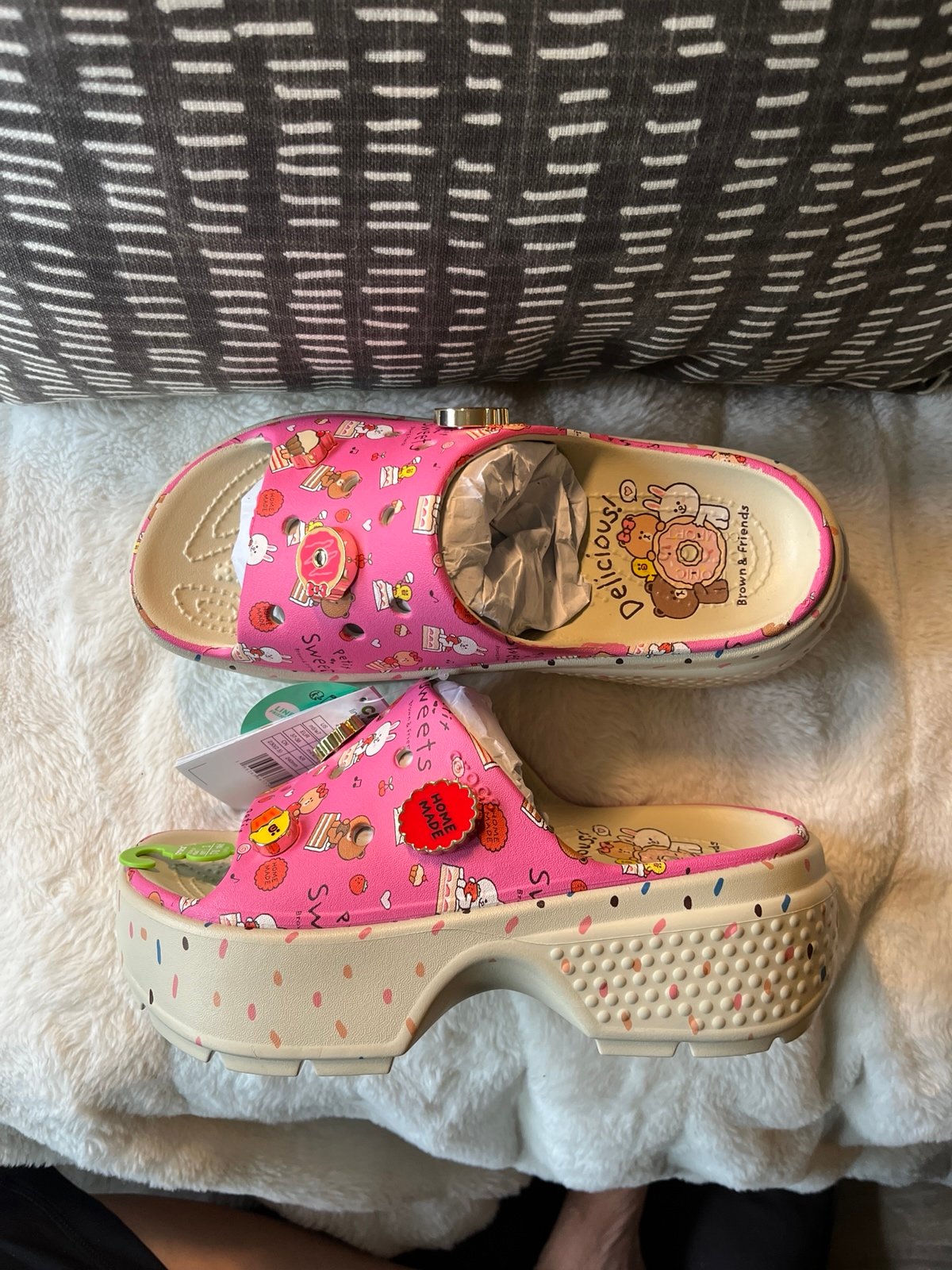 Crocs Line friends stomp slide women size 7