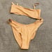 SKIMS Recycled Swim Strapless Monokini Ochre NWT