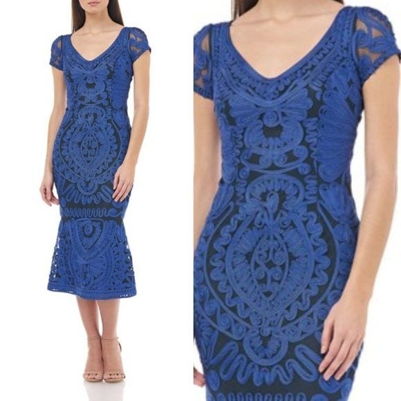 NWT 359 JS COLLECTIONS Soutache Dress 2