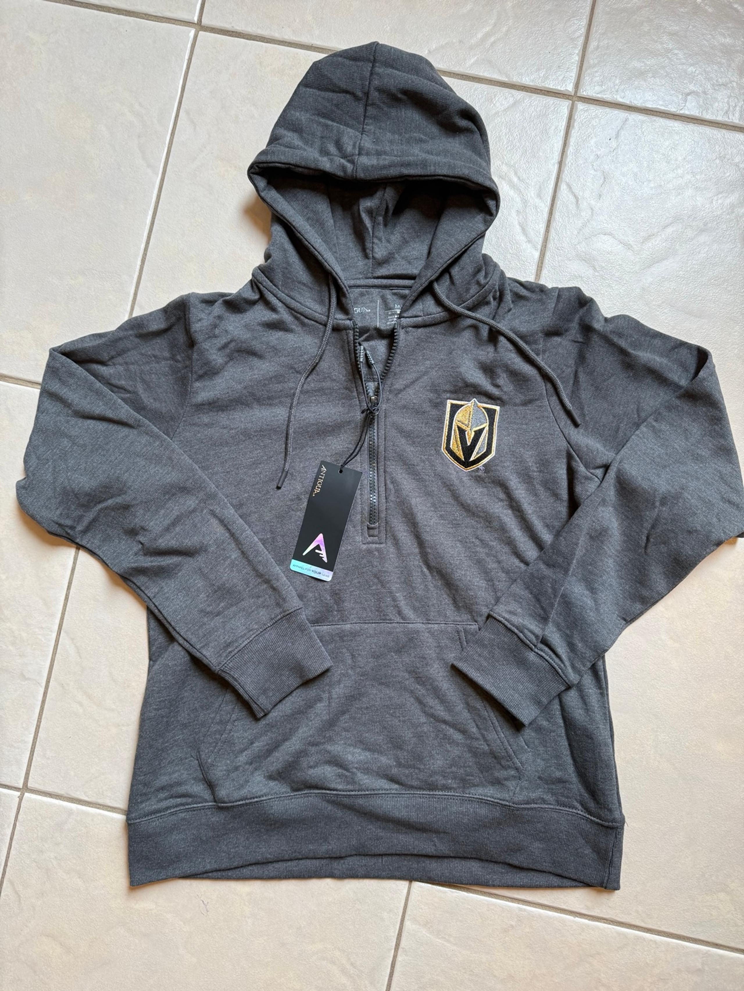 Antigua Las Vegas Golden Knights 1/4 Zip Pullover Hoodie Sweatshirt