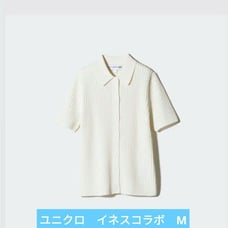 【Brand New】UNIQLO Ines Collaboration Ribbed Polo Cardigan, Size M