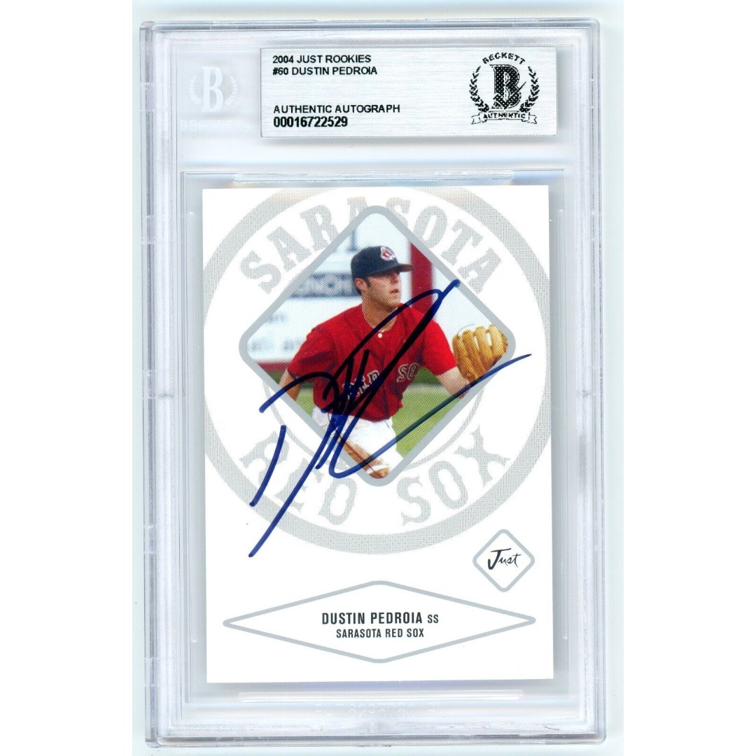 Dustin Pedroia signed 2004 Just Minors Boston Red Sox
