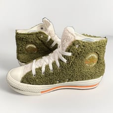 Converse Eva Lift Hi Moss Sherpa Platform Sneaker Size 4 Junior