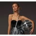 Bandolier Willa/donna silver metallic leather crossbody /belt/strap NIP NWT