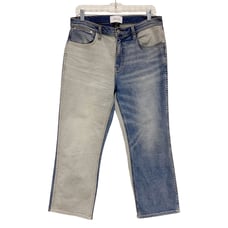 Current/Elliott Womens Size 31 The Vanessa Two-Tone Cropped Jeans