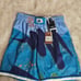 HORNETS MITCHELL AND NESS BASKETBALL SHORTS SZ LARGE