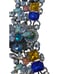Vintage Rhinestone & Glass Beaded Floral Necklace