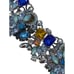 Vintage Rhinestone & Glass Beaded Floral Necklace