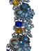 Vintage Rhinestone & Glass Beaded Floral Necklace