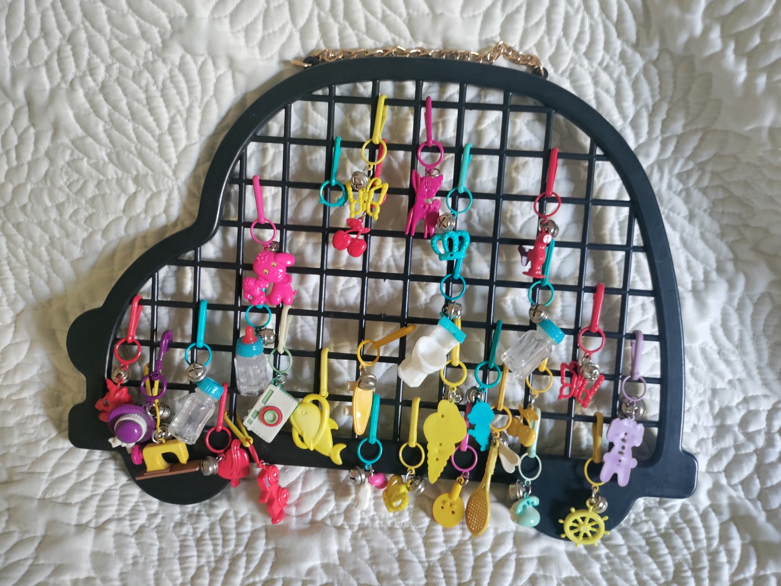 Vintage 1980s Charms Charm Bracelet Hanger Storage