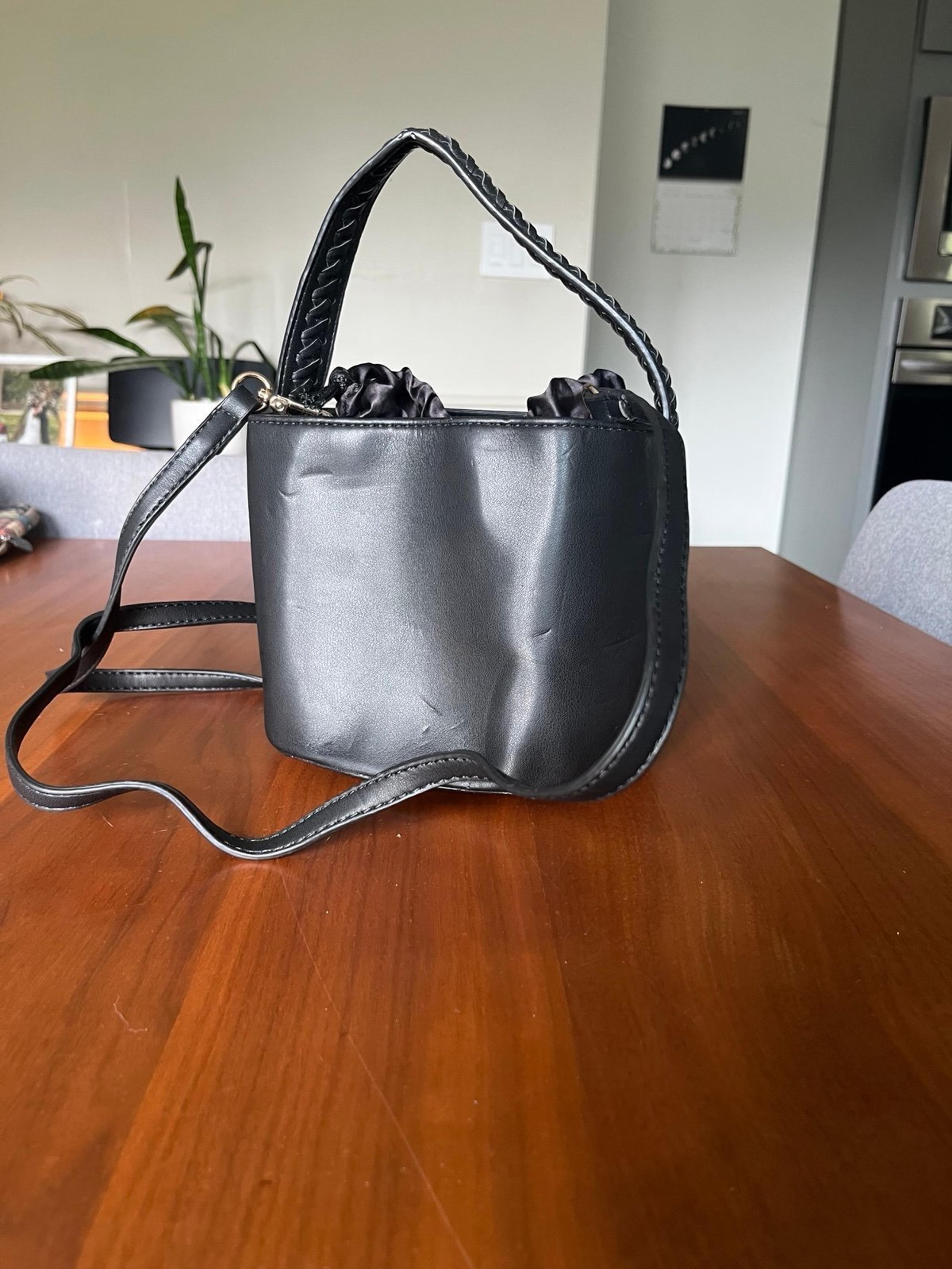 Free people black bucket bag
