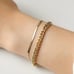Herringbone Curb Chain Bracelet Set | Gold plated Stainless steel