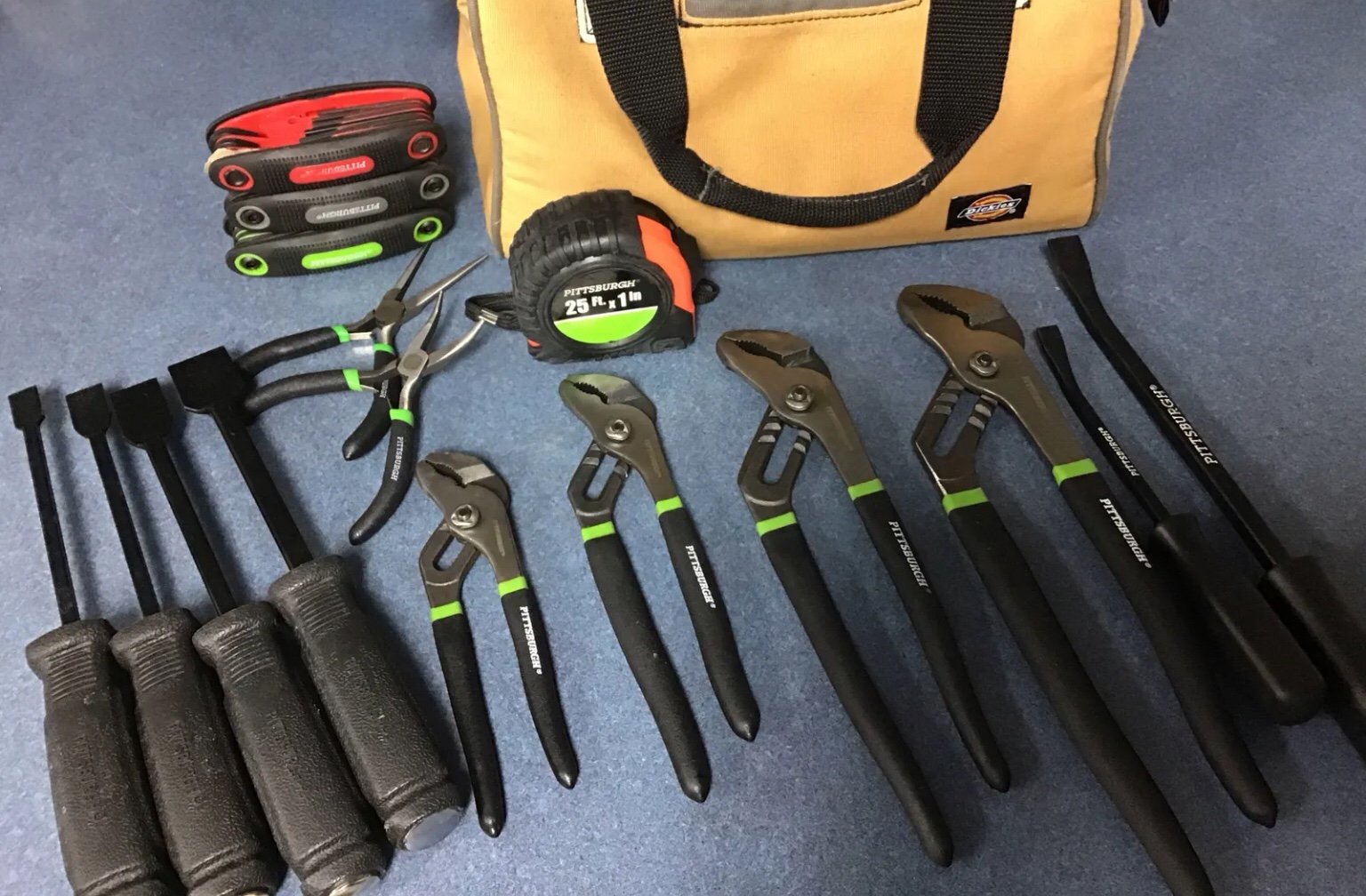 Pittsburgh Multiple Tools Including Dickies Construction Bag - Very Gently Used