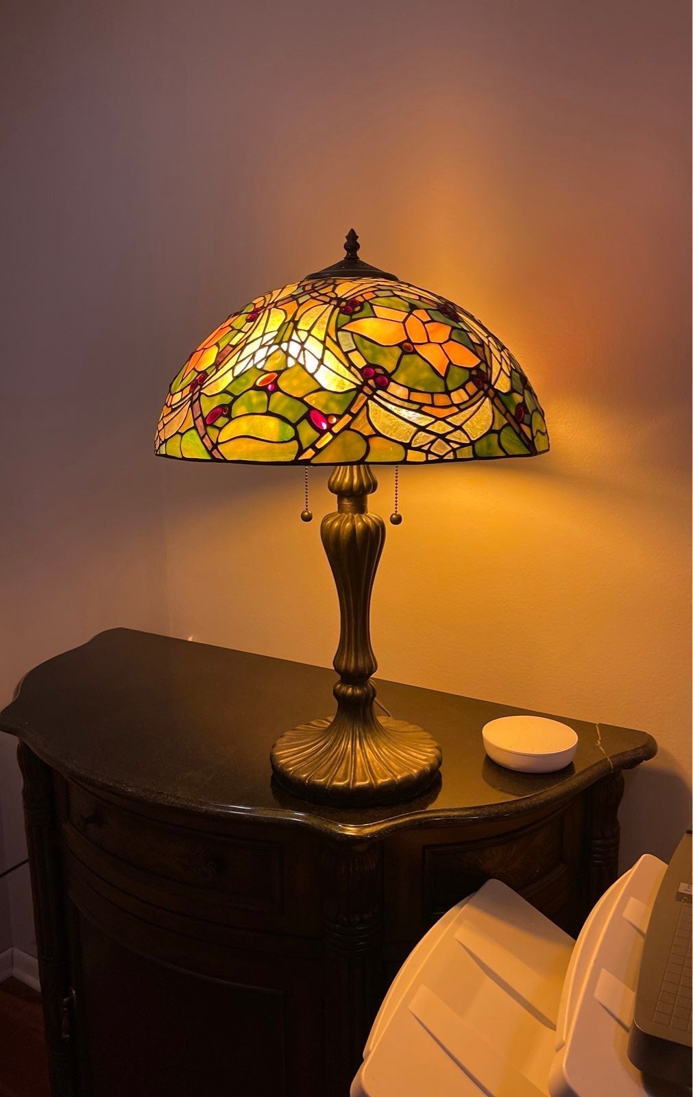 Tiffany Style dragon fly lamp