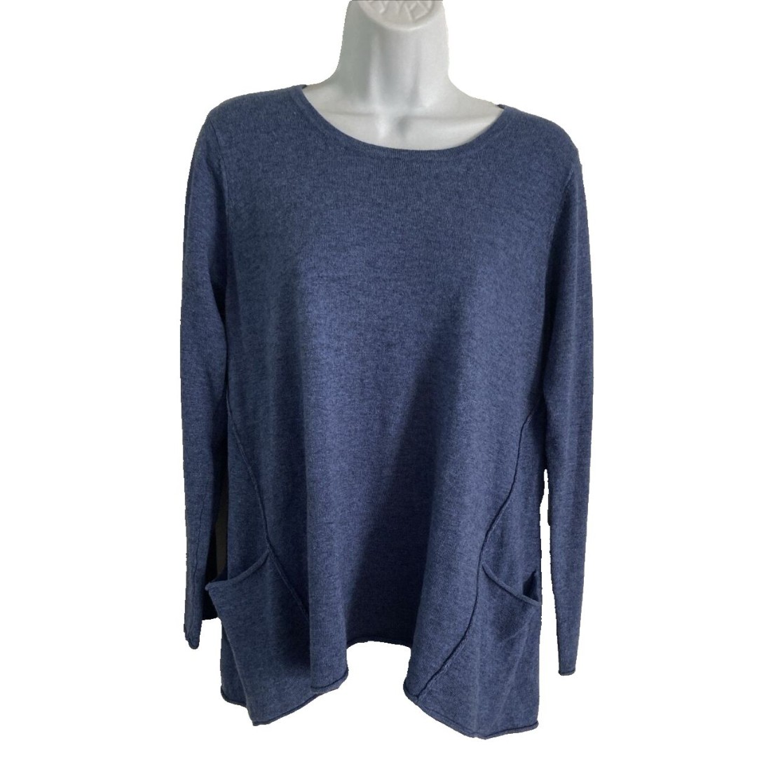 MASAI Women's Size S Alpaca Merino Wool Knitted Tunic Sweater Pockets Boho NWOT