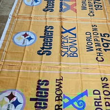 Pittsburgh Steelers Set of 6 Super Bowl Championship Banners 3x5 Ft Mancave
