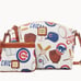 Dooney and Bourke mlb Chicago Cubs Suki and wristlet.