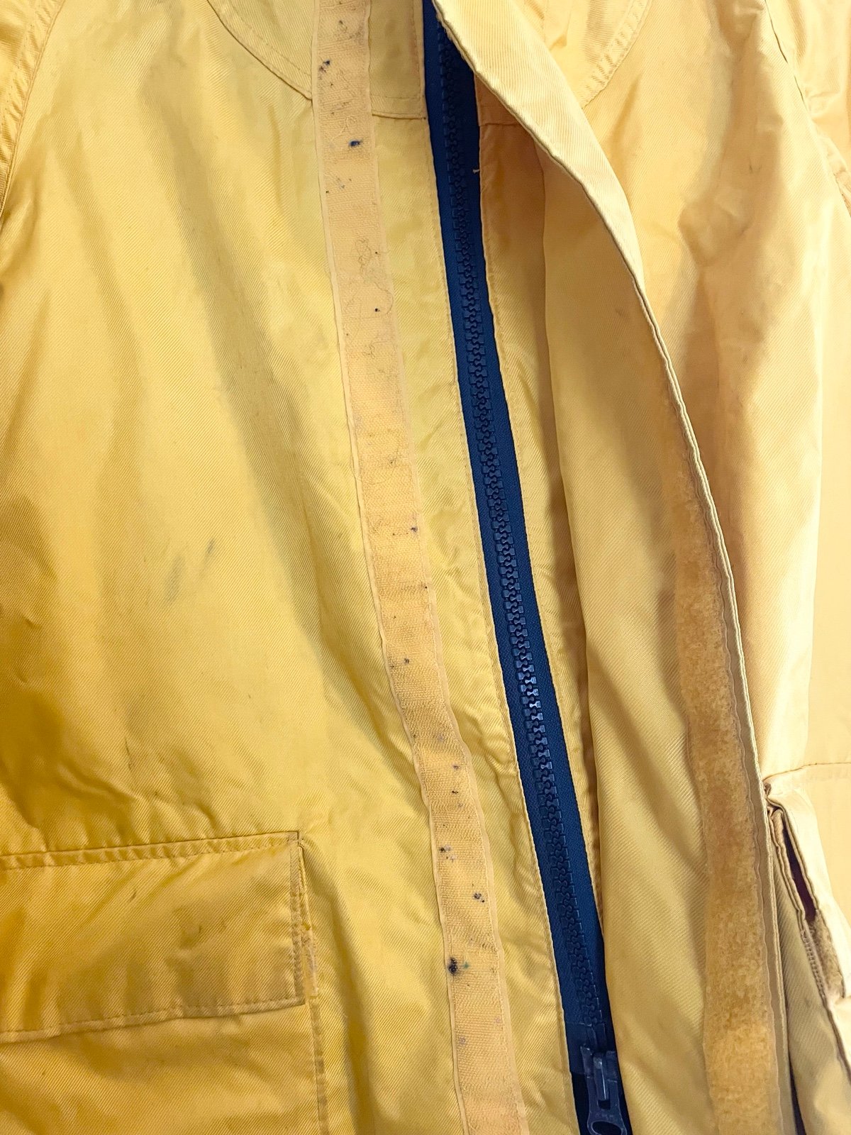 1980's Lands End Yacht Store Sailing Jacket Yellow Size M