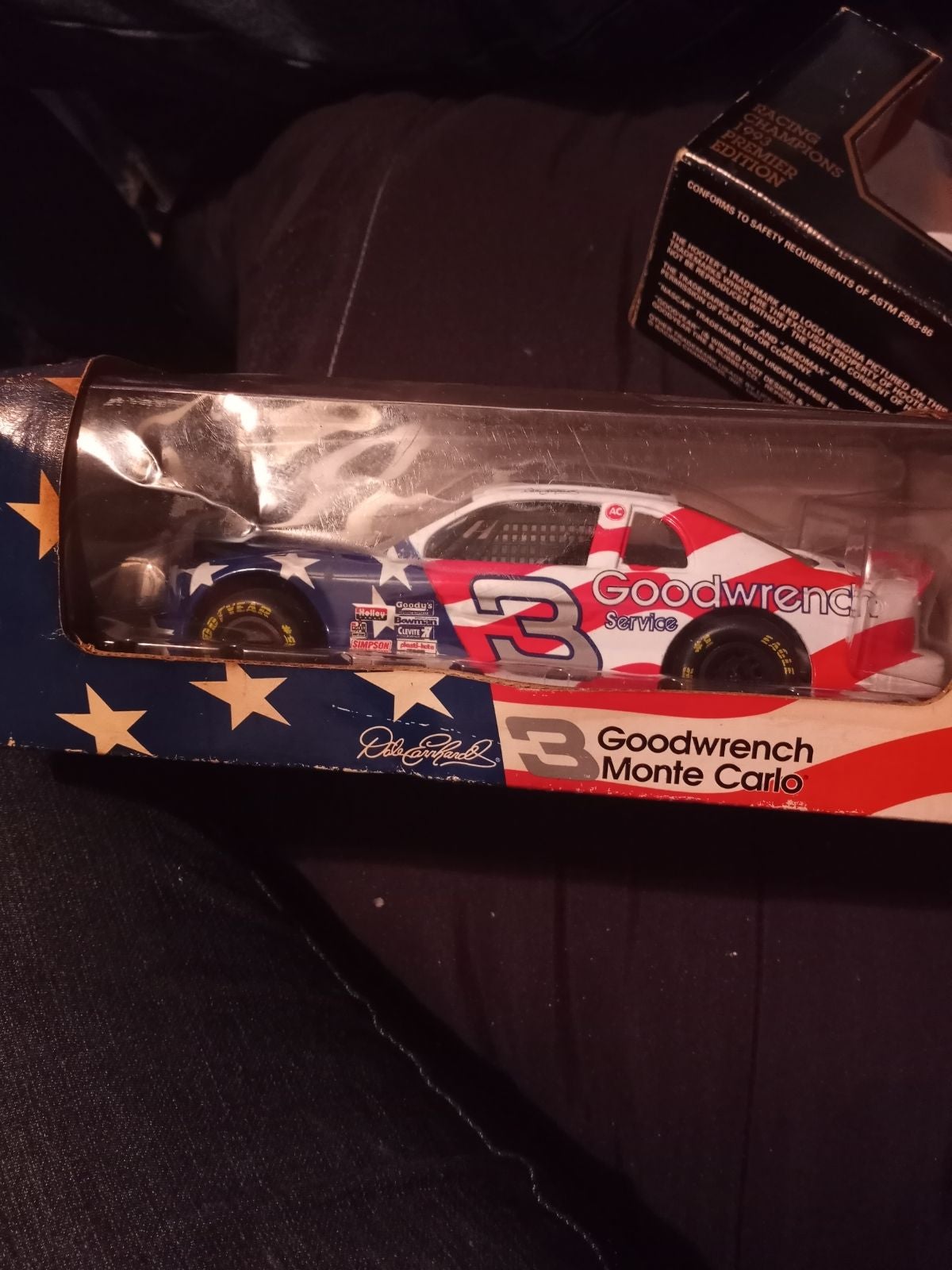 Dale Earnhardt race car.,Hooter truck