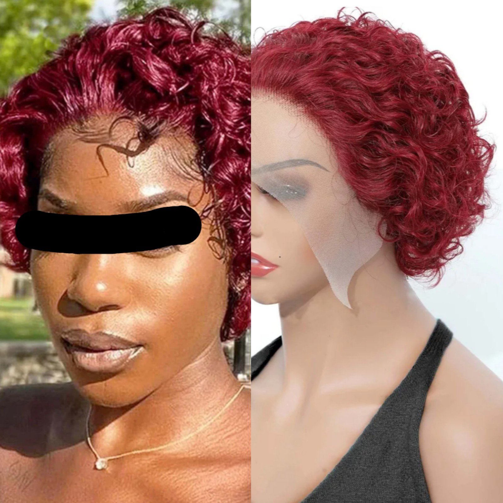 Short Red Pixie Wig