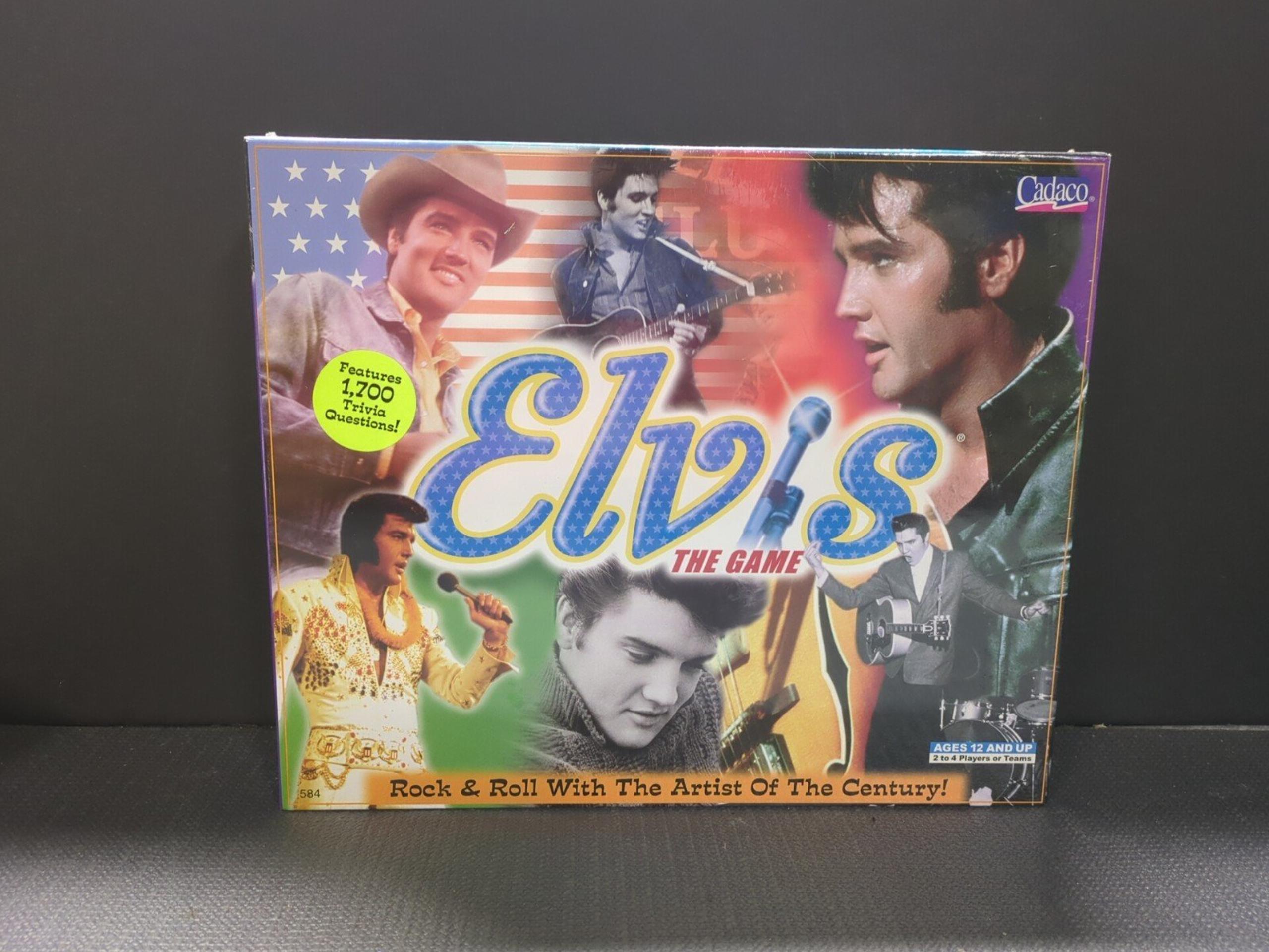 Elvis The Game Trivia Board Game, Brand New, Complete, Cadaco, 2000 - SEALED