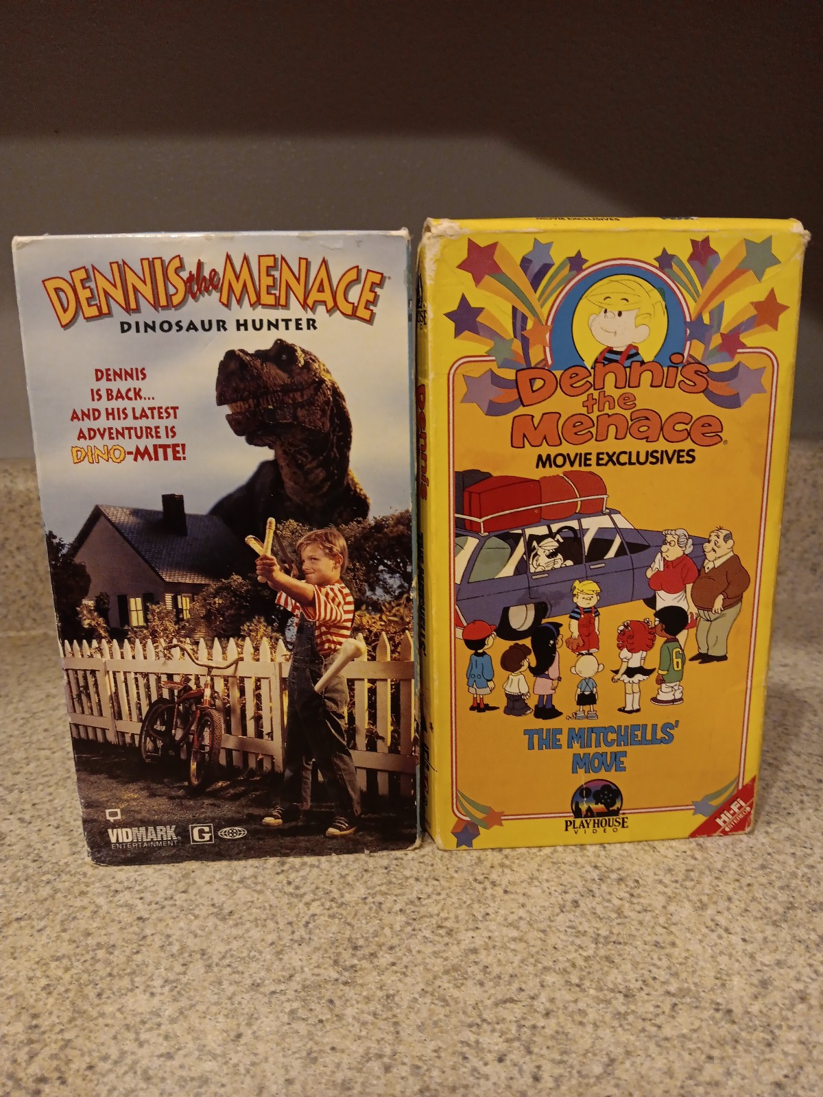 Dennis the Menace Dinosaur Hunter & Mitchell's Move VHS Lot