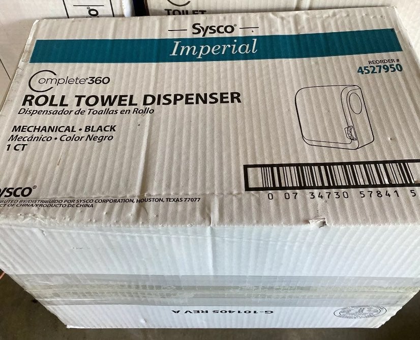 Sysco Imperial Roll Towel Dispenser (Mechanical Black New)