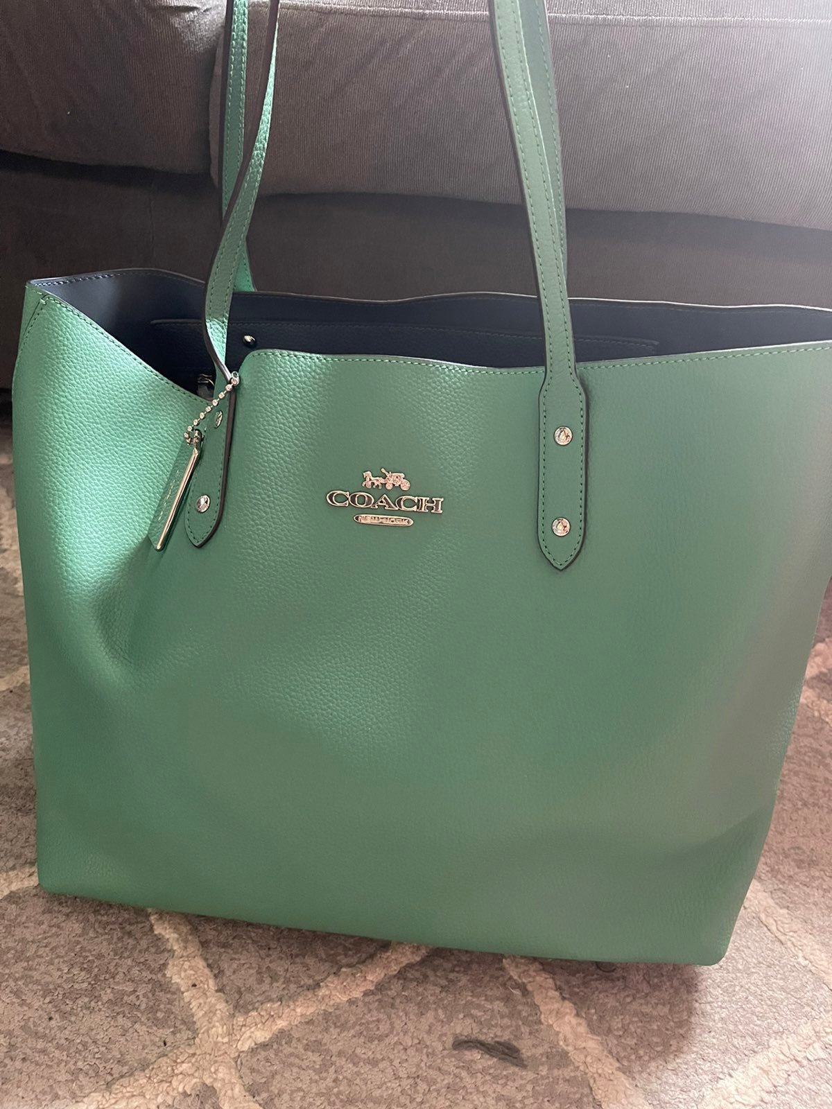 Green coach purse
