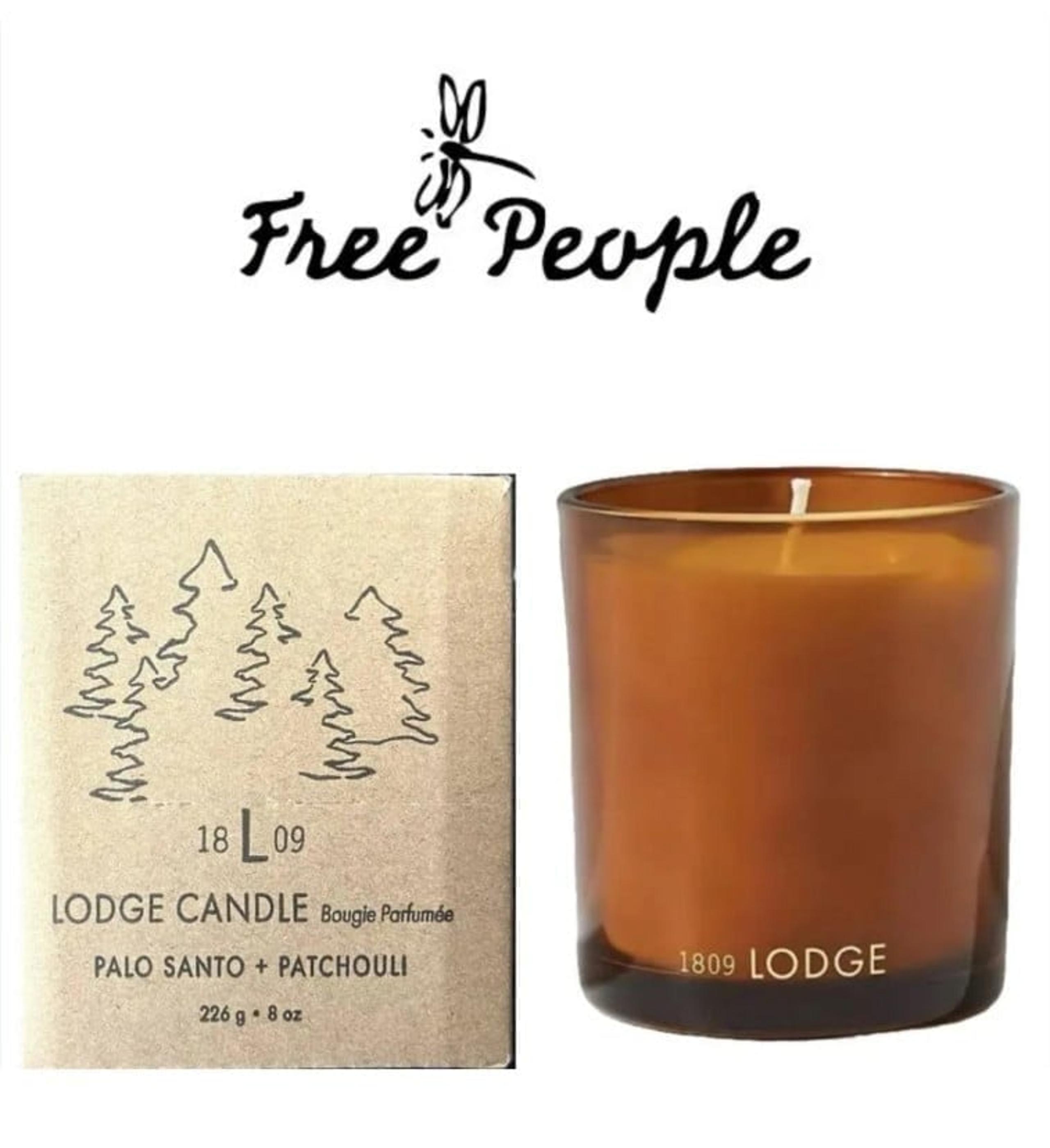 ⭐️RSP $45.00 FREE PEOPLE THE LODGE CANDLE PALO SANTO + PATCHOULI 226g | 8oz NIB