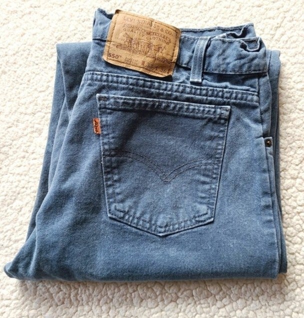 LEVI'S 550 ZIP FLY~VINTAGE ORANGE TAB