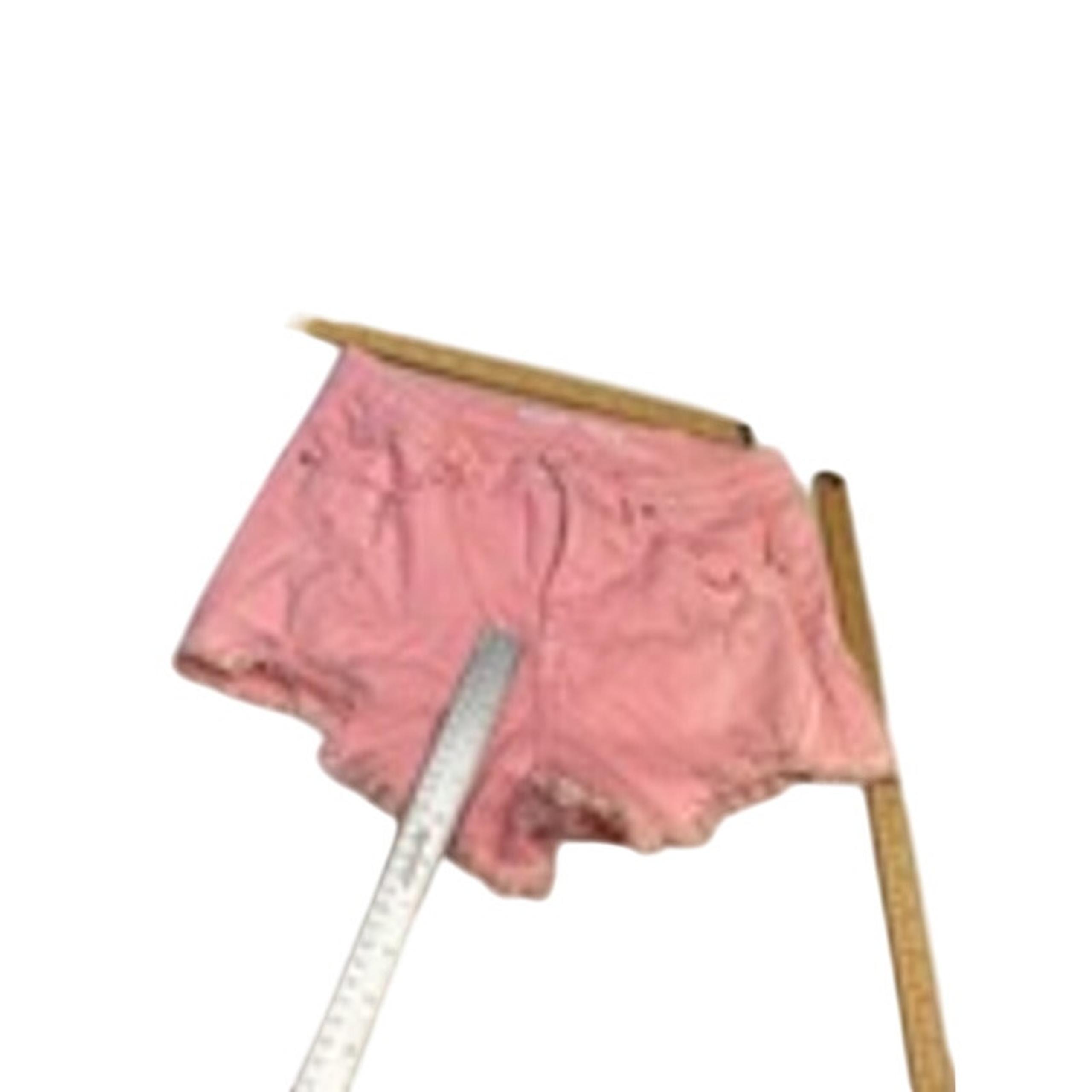 Mossimo Women Shorts Pink Denim High Rise Stretch Distressed Raw Hem Size 16/33