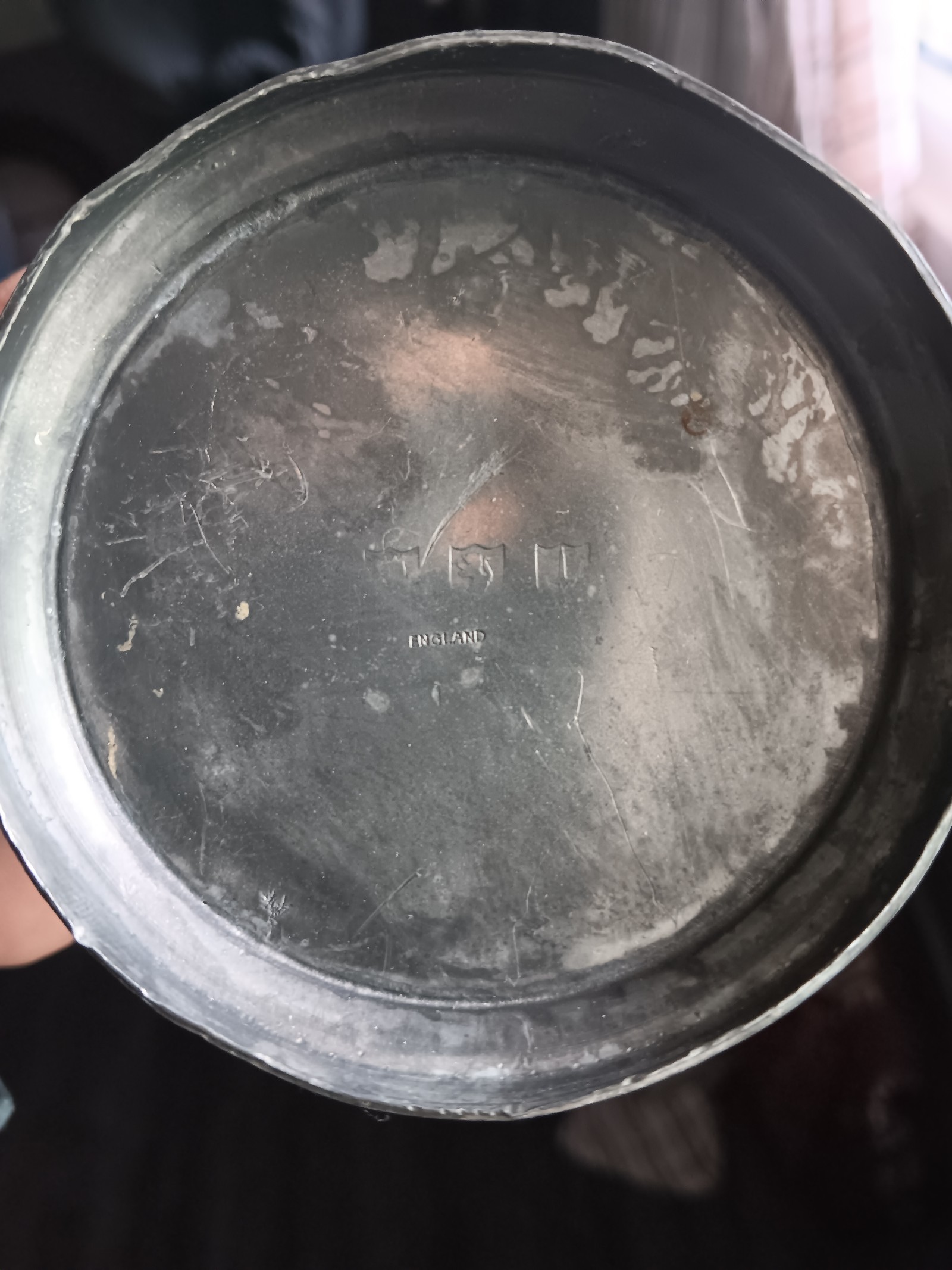 Antique Silver cream/molasses server