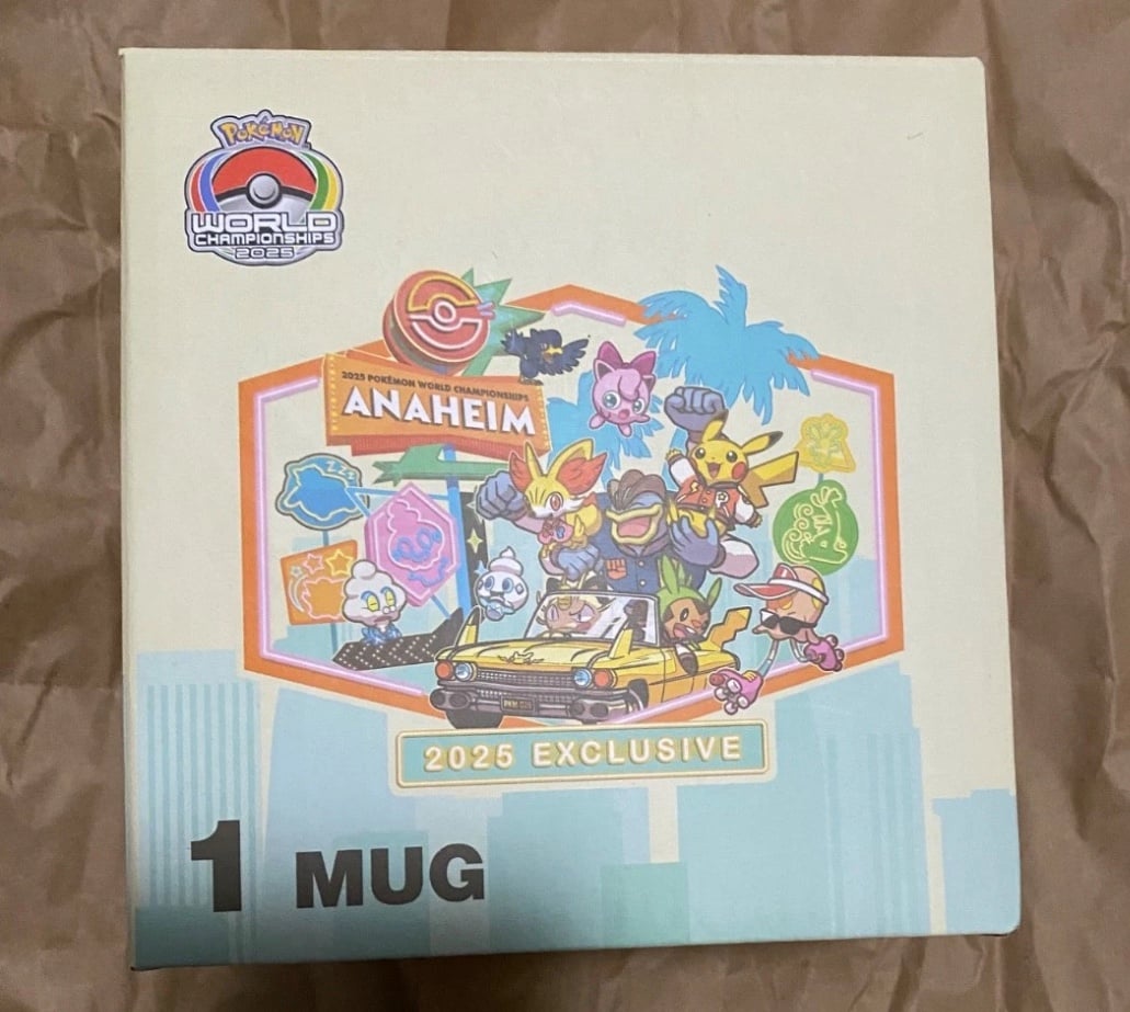 Pokemon World Championships 2025 Anaheim EXCLUSIVE Mug Pokemon Center BRAND NEW