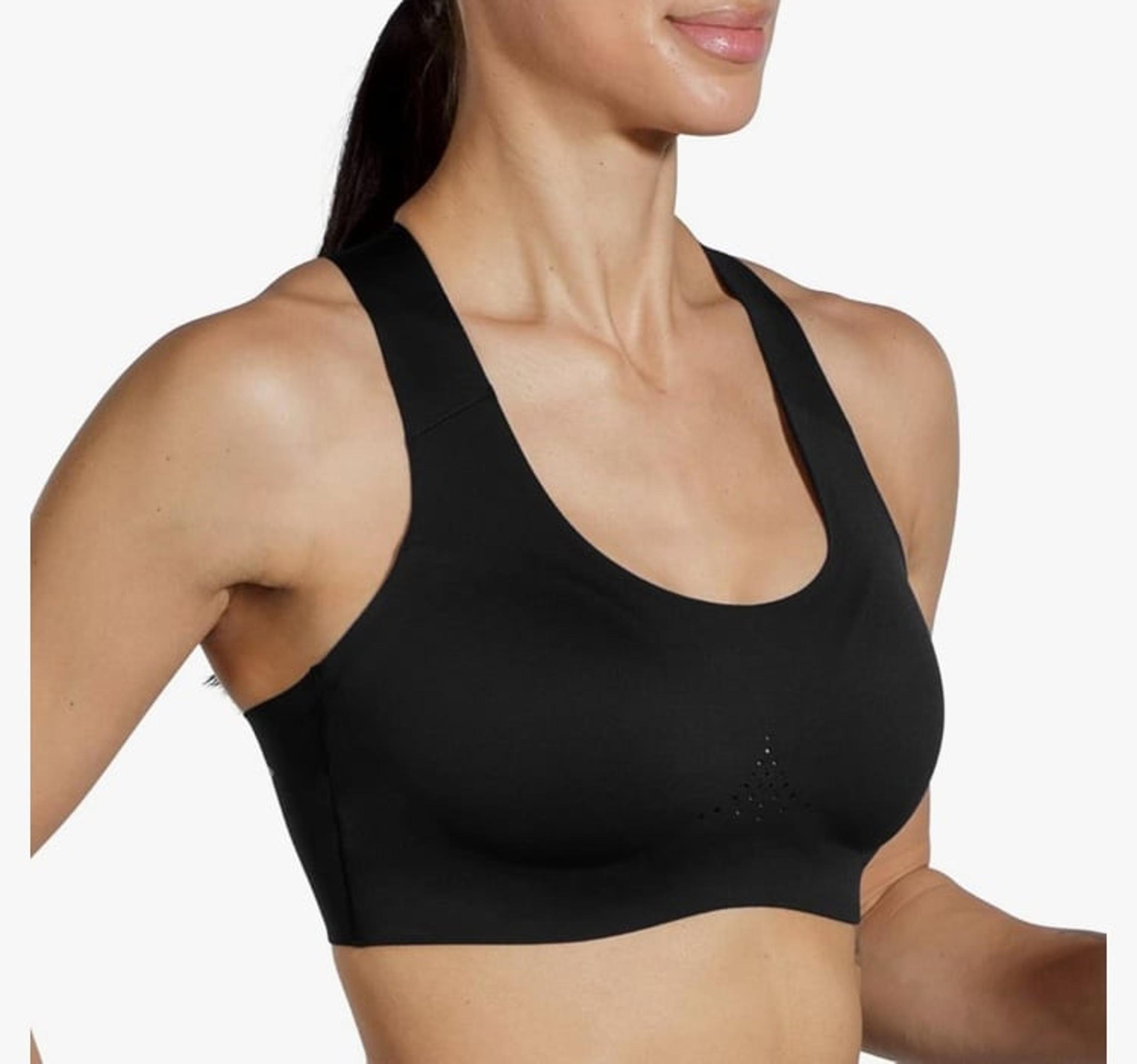 Brooks Women's Crossback 2.0 Sports Bra for Running, Workouts & Sports - Black
