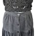 true vintage goth midi skirt