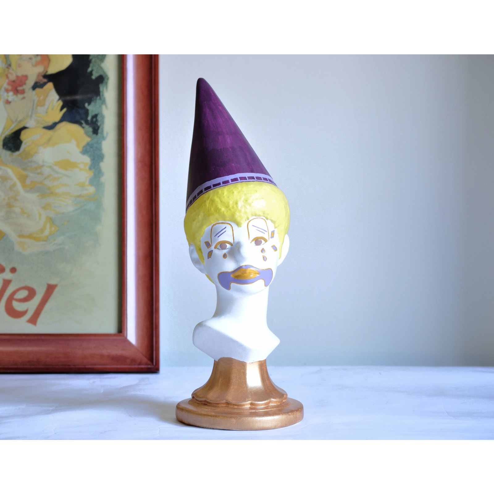 Vintage Ceramic Clown Bust